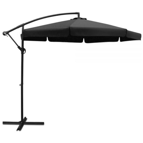 Instahut 3M Outdoor Umbrella - Black