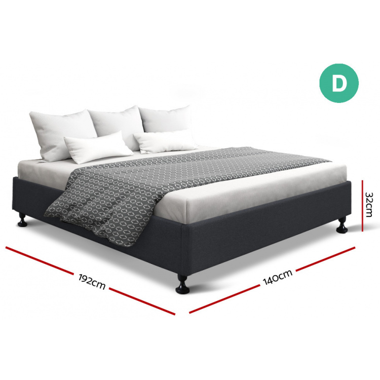 Sharna Double Bed Charcoal
