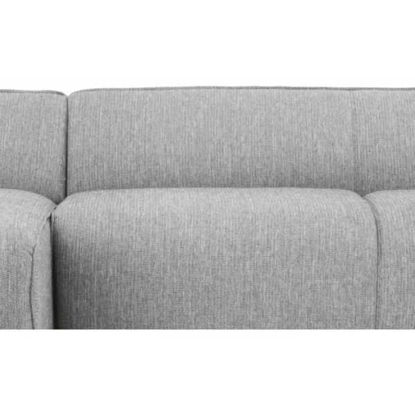 3 Seater Left Chaise Sofa Dark Texture Grey