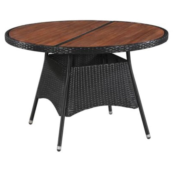 Fillepe Round Wooden Outdoor Dining Table