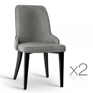 Artiss Linen Fabric Dining Chair – Grey