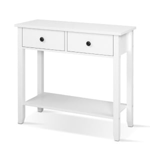 Madine Console Hall Table White
