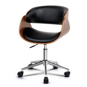 Jeremy Leather Office Desk Chair Black