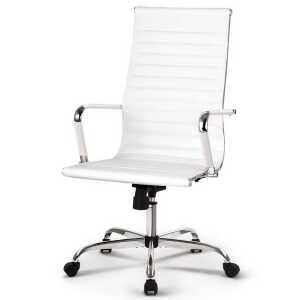 Eames Replica Office Chairs Leather Executive White