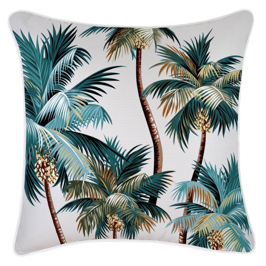 Cushion Cover Palms White 45cm x 45cm