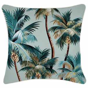 Cushion Cover Palms Light Blue 45cm x 45cm