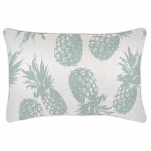 Cushion Cover Pineapples Light Blue 35cm x 50cm