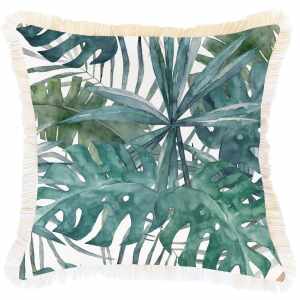 Blue Palms Cushion Cover 45cm x 45cm