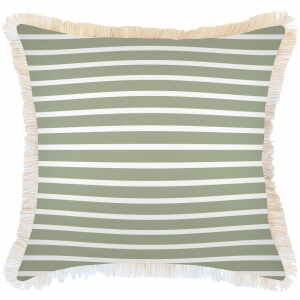 Cushion Cover Hampton Stripe Green 60cm x 60cm
