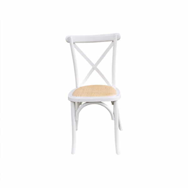 crossback dining chair white