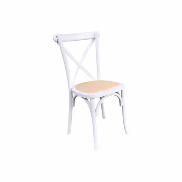 crossback dining chair white
