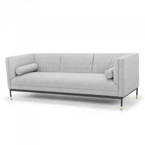 sophia 3 seater sofa grey