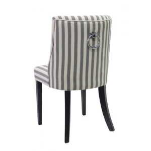 Ophelia Dining Chair Black & White Stripe