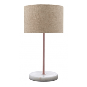 Mac Rose Gold Table Lamp Taupe